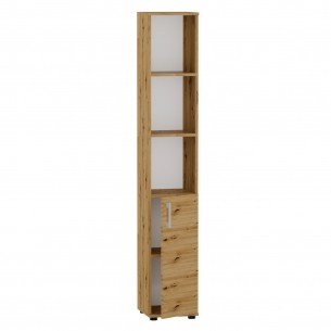 Szafa Biurowa G-II-1D Aktowa Wąska na Segregatory Regał 182 cm Dąb Artisan