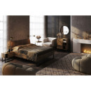 Łóżko Metalowe Quadro Modern Loft 160 cm Miękki Zagłówek