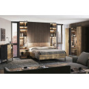 Łóżko Metalowe Quadro Modern Loft 160 cm Miękki Zagłówek