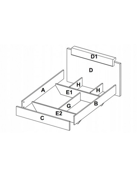 Nowoczesne Łóżko Luna Dąb Craft 120X200 Z Zagłówkiem - 2