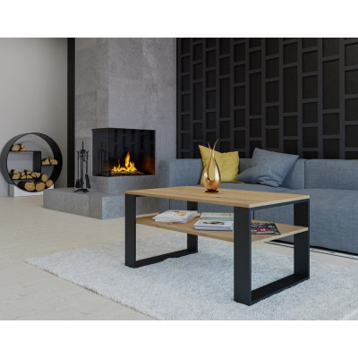 Nowoczesna Ława / Stolik Kawowy MODERN 1P - Kolor: Artisan - Czarny
