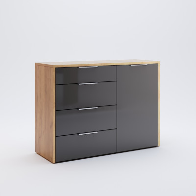 Komoda Duża Sypialnia Salon Luna Szafka 120 cm Polysk 2