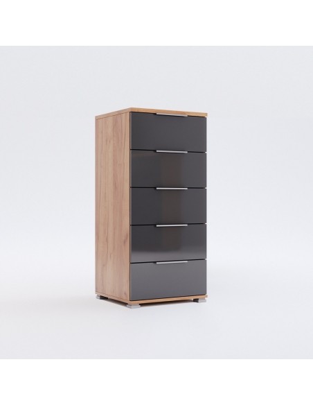 Komoda Wysoka Luna Sypialnia Salon Szafka 108X50 Polysk - 2