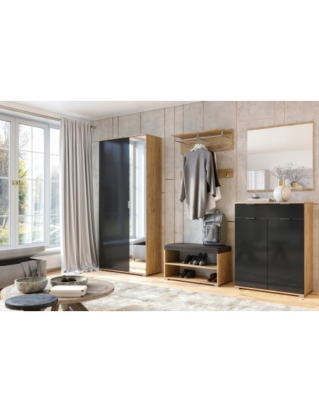 Nowoczesne Duże Lustro Luna Do Przedpokoju 80X80 cm - 5