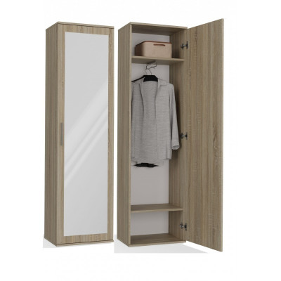 Szafa Duo Z Lustrem 180x50cm - Meble DUO - Kolor: Dąb Sonoma