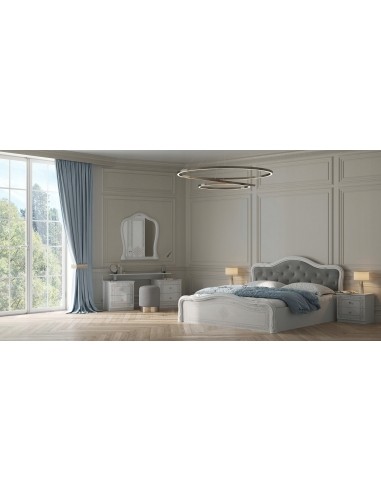 Klasyczna Toaletka Luiza Biurko Biel Połysk Z Nadrukiem - 2 Klasyczna Toaletka Luiza Biurko Biel Połysk Z Nadrukiem - 2