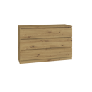 Komoda MALWA M6/120 G400 - Nowoczesna Komoda z 6 Szufladami - Kolor: Dąb Artisan