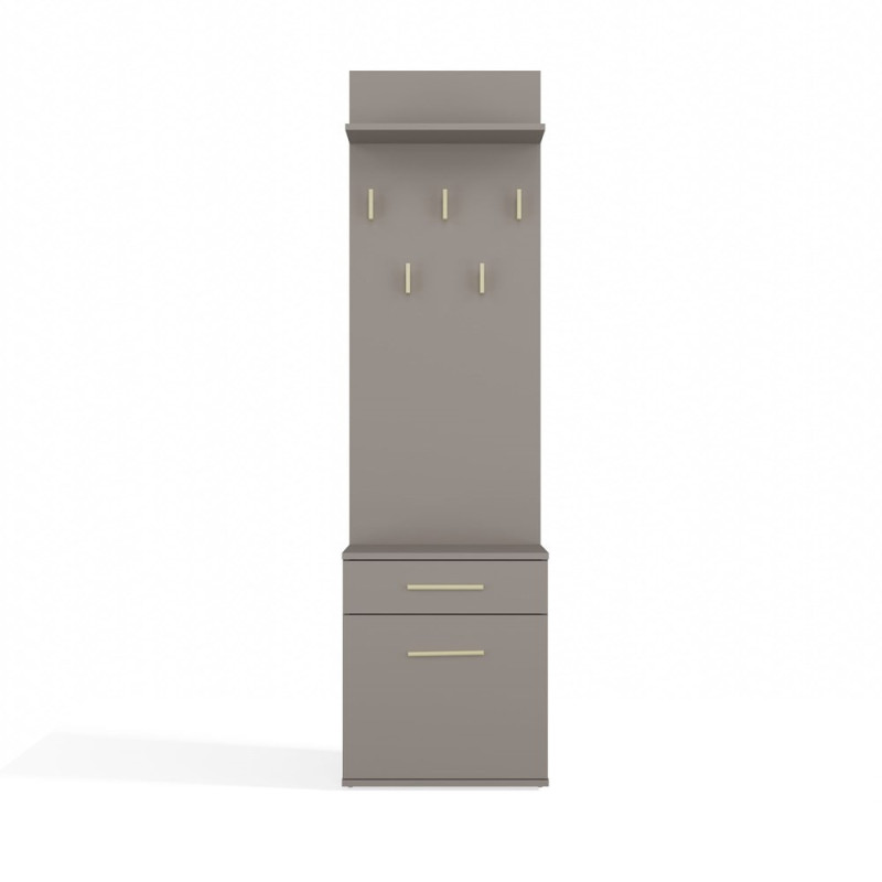 Szafka na buty z wieszakiem DUO - Kolor: Glina