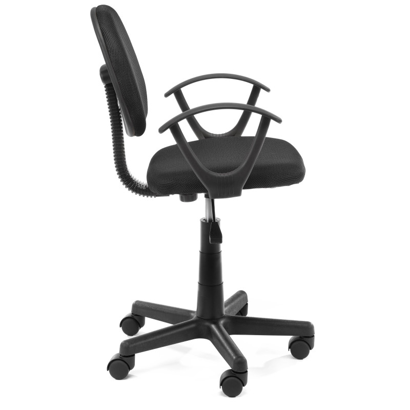 Fotel obrotowy TAMBO-3 dla dzieci i młodzieży, ergonomiczny, do 160 cm wzrostu - Kolor: Czarny