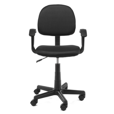Fotel obrotowy TAMBO-3 dla dzieci i młodzieży, ergonomiczny, do 160 cm wzrostu - Kolor: Czarny