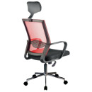Fotel biurowy ORAN-9 – ergonomiczny fotel obrotowy z mechanizmem TILT - Kolor: Czerwony