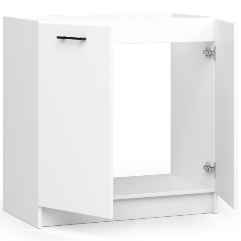 Szafka kuchenna pod zlewozmywak ARO S 80cm – szafka do zlewu - Rodzaj frontów: Mat - Kolor: Biały