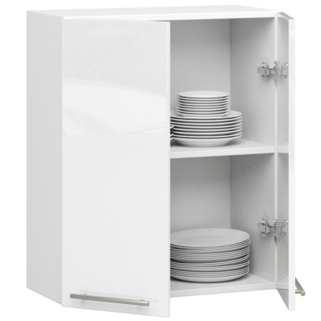 Szafka wisząca kuchenna ARO W 60 cm H720 - Rodzaj frontów: Połysk - Kolor: Biały