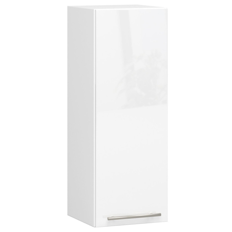 Mała szafka wisząca kuchenna ARO W 30 cm H720 - Rodzaj frontów: Połysk - Kolor: Biały