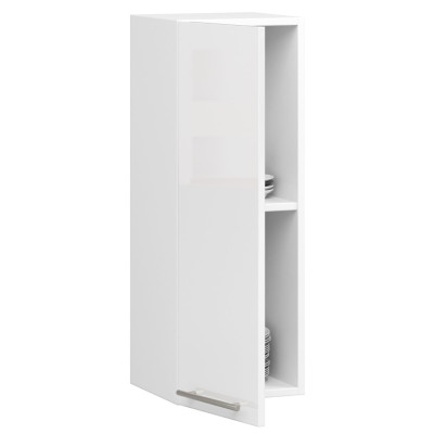 Mała szafka wisząca kuchenna ARO W 30 cm H720 - Rodzaj frontów: Połysk - Kolor: Biały 2