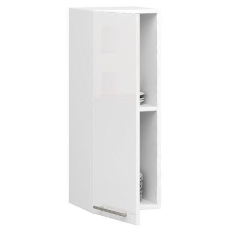 Mała szafka wisząca kuchenna ARO W 30 cm H720 - Rodzaj frontów: Połysk - Kolor: Biały