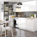 Mała szafka wisząca kuchenna ARO W 30 cm H720 - Rodzaj frontów: Połysk - Kolor: Biały