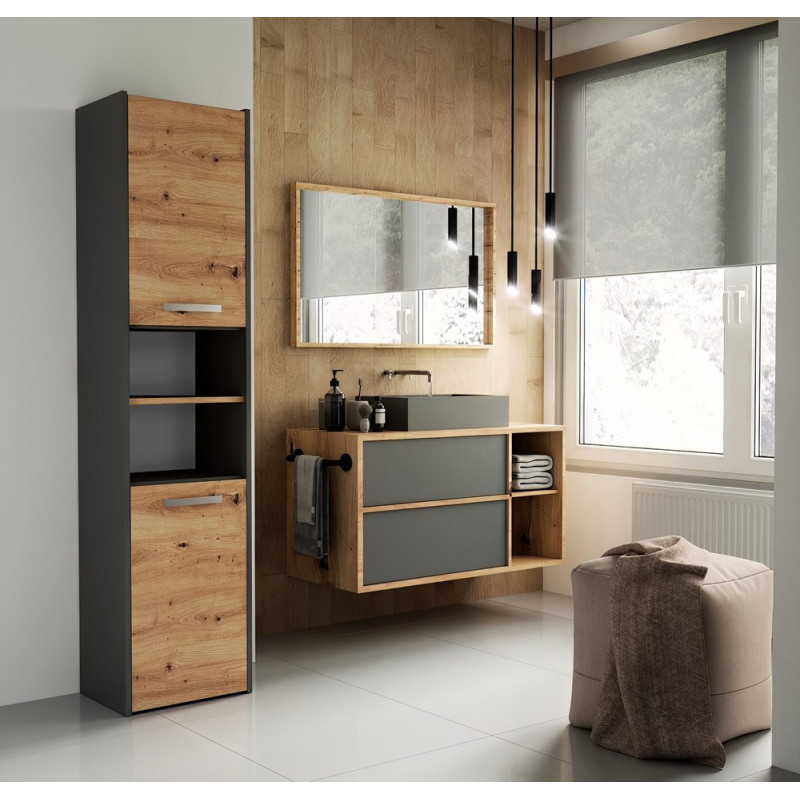 Regał Słupek Łazienkowy SARA S40 - Kolor: Antracyt - Artisan