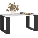 Ława, stolik kawowy do salonu NECZI 92x53 cm - Kolor: Biały - Czarny