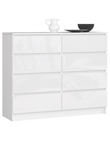 Komoda K120 8 szuflad – nowoczesna komoda do biura, salonu, sypialni, przedpokoju 