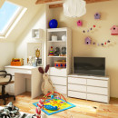 Komoda 6 szuflad BONAO CL100 6SZ PK - do domu i biura - Rodzaj frontów: Mat - Kolor: Biały