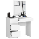 Toaletka z lustrem BONAO T-6 bez uchwytów T-6/SL 500x600 cm - Kolor: Biały - Układ: Lewy