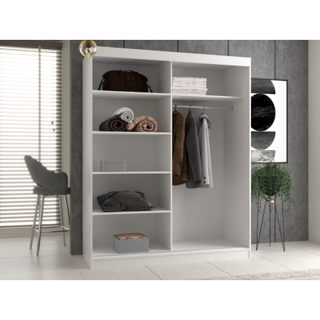 Szafa Iga 160/C Z Przesuwnymi Drzwiami - Nowoczesny Design - Kolor: Dąb Artisan