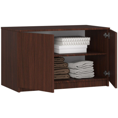 Nadstawka do szafy S90 2D 2SZ BONAO - pojemna, wys. 55 cm - Rodzaj frontów: Mat - Kolor: Dąb Wenge 2
