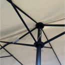 Parasol ogrodowy WIGA – duży parasol 270x460 cm z metalowym stelażem - Kolor: Beżowy