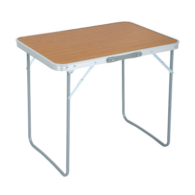 Składany stolik turystyczny NOSARA 70x50 cm – lekki, z aluminium, outdoor, piknik - Kolor: 1-Brązowy