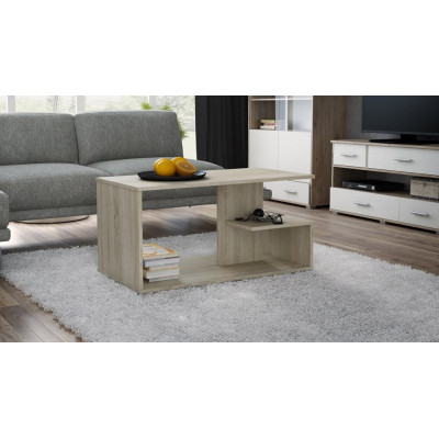 Ława Kawowa Dallas - Nowoczesny Stolik do Salonu, Minimalistyczny Design - Kolor: Dąb Sonoma 2