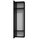 Szafa Duo Z Lustrem 180x50cm - Meble DUO - Kolor: Czarny
