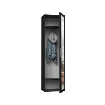 Szafa Duo Z Lustrem 180x50cm - Meble DUO - Kolor: Czarny