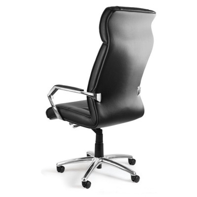 Fotel gabinetowy CELIO – mechanizm TILT PLUS, udźwig 130 kg - Rodzaj Obicia: Eko-Skóra - Kolor Obicia: RPU-001 Czarny 2