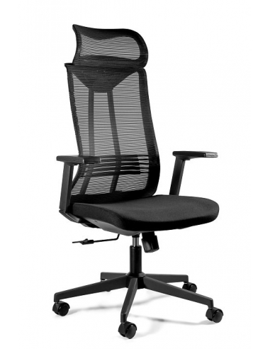 Fotel ergonomiczny CONCEPT z zagłówkiem — udźwig 130 kg
