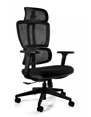 Fotel ergonomiczny DEAL — mechanizm SYNCHRON, podłokietniki 3D, wysuw siedziska, 130 kg