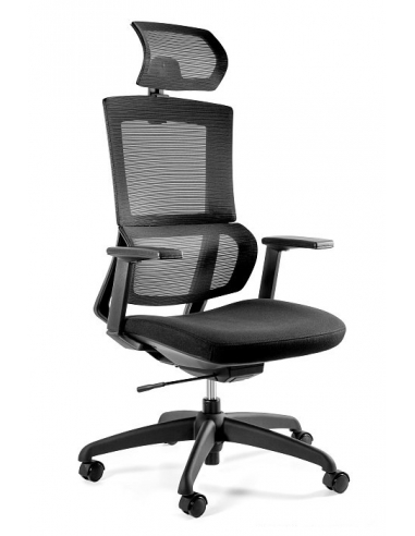Fotel ergonomiczny ELEGANCE — regulowane podłokietniki, mechanizm SYNCHRON
