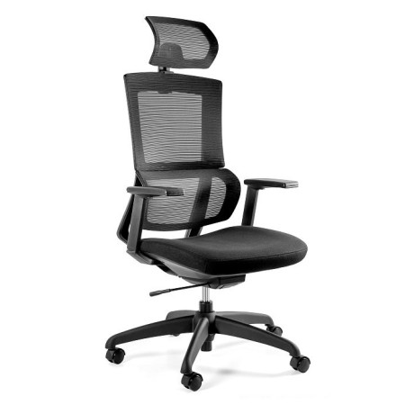 Fotel ergonomiczny ELEGANCE — regulowane podłokietniki, mechanizm SYNCHRON