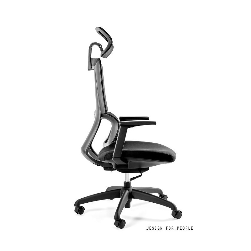 Fotel ergonomiczny ELEGANCE — regulowane podłokietniki, mechanizm SYNCHRON