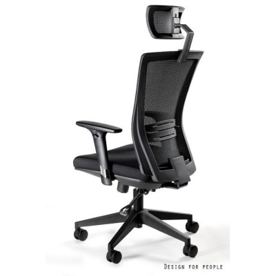 Fotel ergonomiczny ERGONIC — mechanizm SYNCHRON, podłokietniki regulowane, 130 kg 2