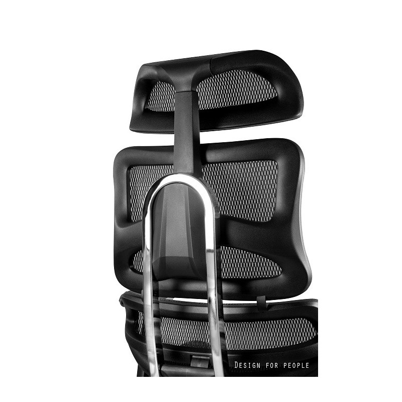 Fotel ergonomiczny ERGOTECH — mechanizm SYNCHRON, podłokietniki 3D, wysuw siedziska, 130 kg