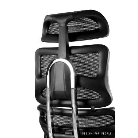 Fotel ergonomiczny ERGOTECH — mechanizm SYNCHRON, podłokietniki 3D, wysuw siedziska, 130 kg