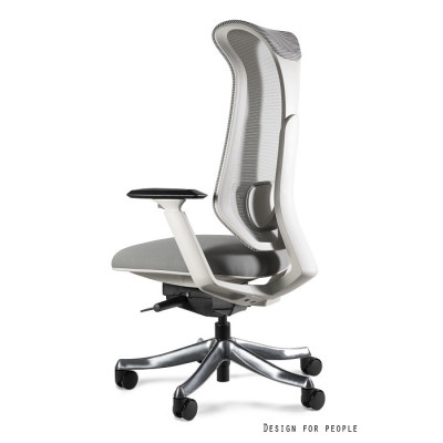 Fotel ergonomiczny FOCUS II z mechanizmem SYNCHRON - Rodzaj Obicia: Tkanina - Kolor Obicia: Szary ST - Kolor Stelaża: Szary 2