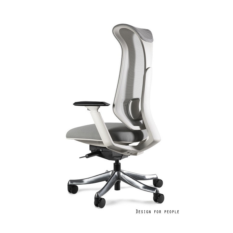 Fotel ergonomiczny FOCUS II z mechanizmem SYNCHRON - Rodzaj Obicia: Tkanina - Kolor Obicia: Szary ST - Kolor Stelaża: Szary