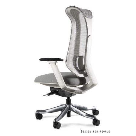 Fotel ergonomiczny FOCUS II z mechanizmem SYNCHRON - Rodzaj Obicia: Tkanina - Kolor Obicia: Szary ST - Kolor Stelaża: Szary
