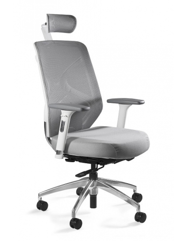 Fotel ergonomiczny HERO — mechanizm SYNCHRON, podłokietniki 3D, regulacja siedziska i zagłówka, 130 kg