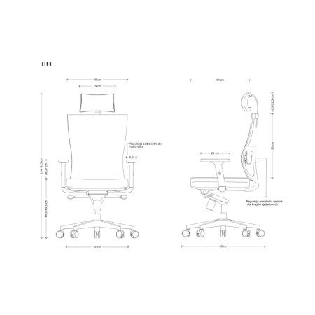 Fotel obrotowy LINK z mechanizmem MULTIBLOCK