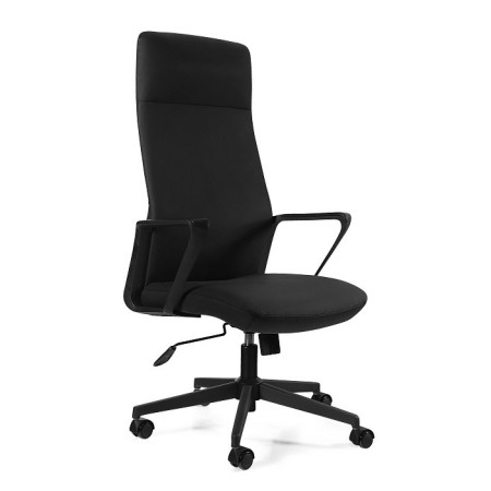 Fotel biurowy MARK mechanizm TILT, 130 kg - Rodzaj Obicia: Eko-Skóra - Kolor Obicia: RPU-001 Czarny