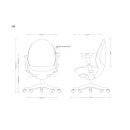 Fotel ergonomiczny OVO EGG, podłokietniki 3D - Rodzaj Obicia: Tkanina Trudnopalna Atestowana - Kolor Obicia: BL405 Mandarin (Mandarynkowy) - Kolor Siatki: NW45 Mandarin (Mandarynkowy) - Kolor Stelaża: Czarny