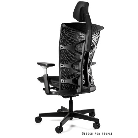 Fotel ergonomiczny REYA - podłokietniki 3D, mechanizm SYNCHRON - Kolor Siatki: RS01 Czarny - Kolor Stelaża: Czarny - Rodzaj Obicia: Siatka RS